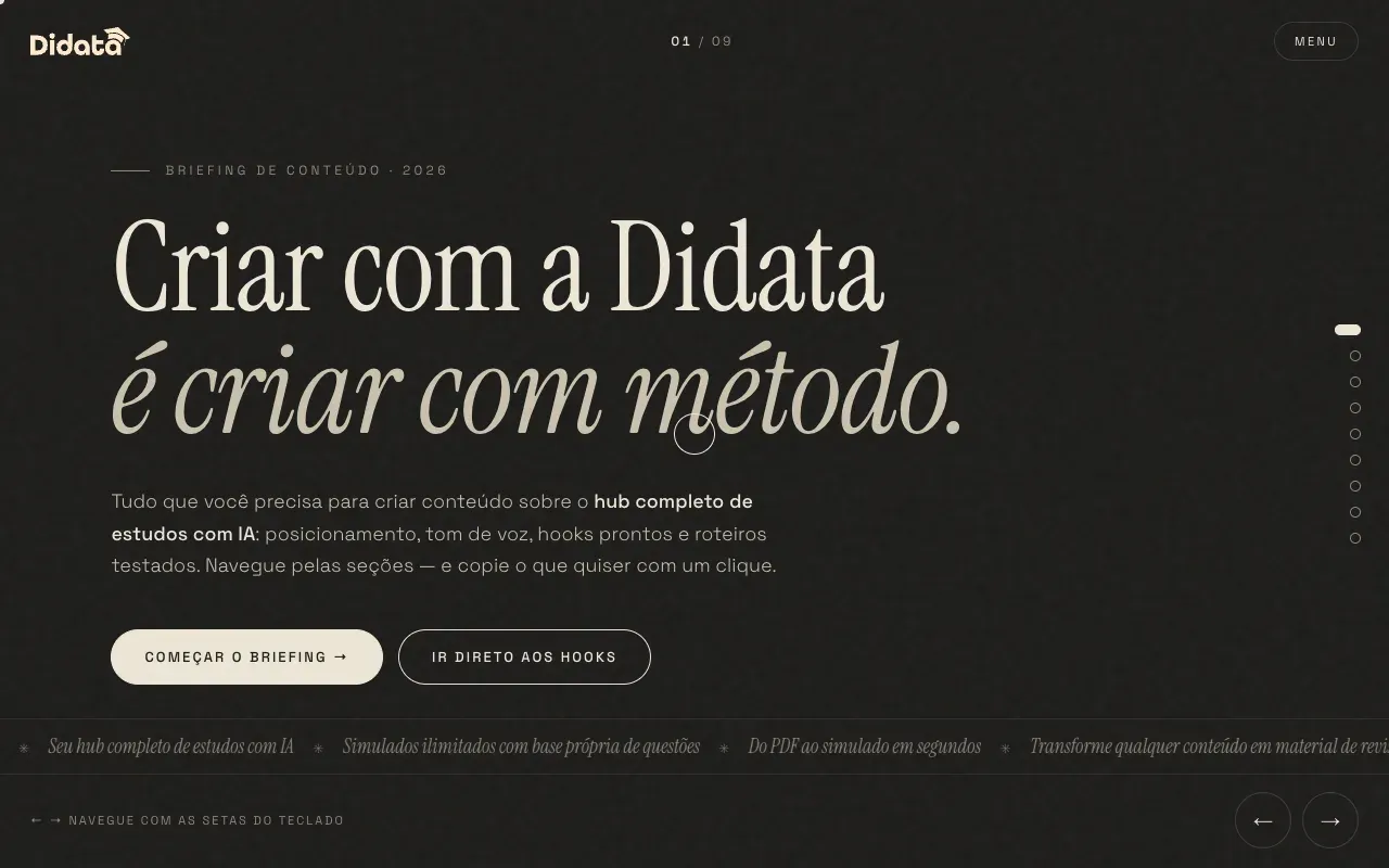 Prévia de Didata × Creators