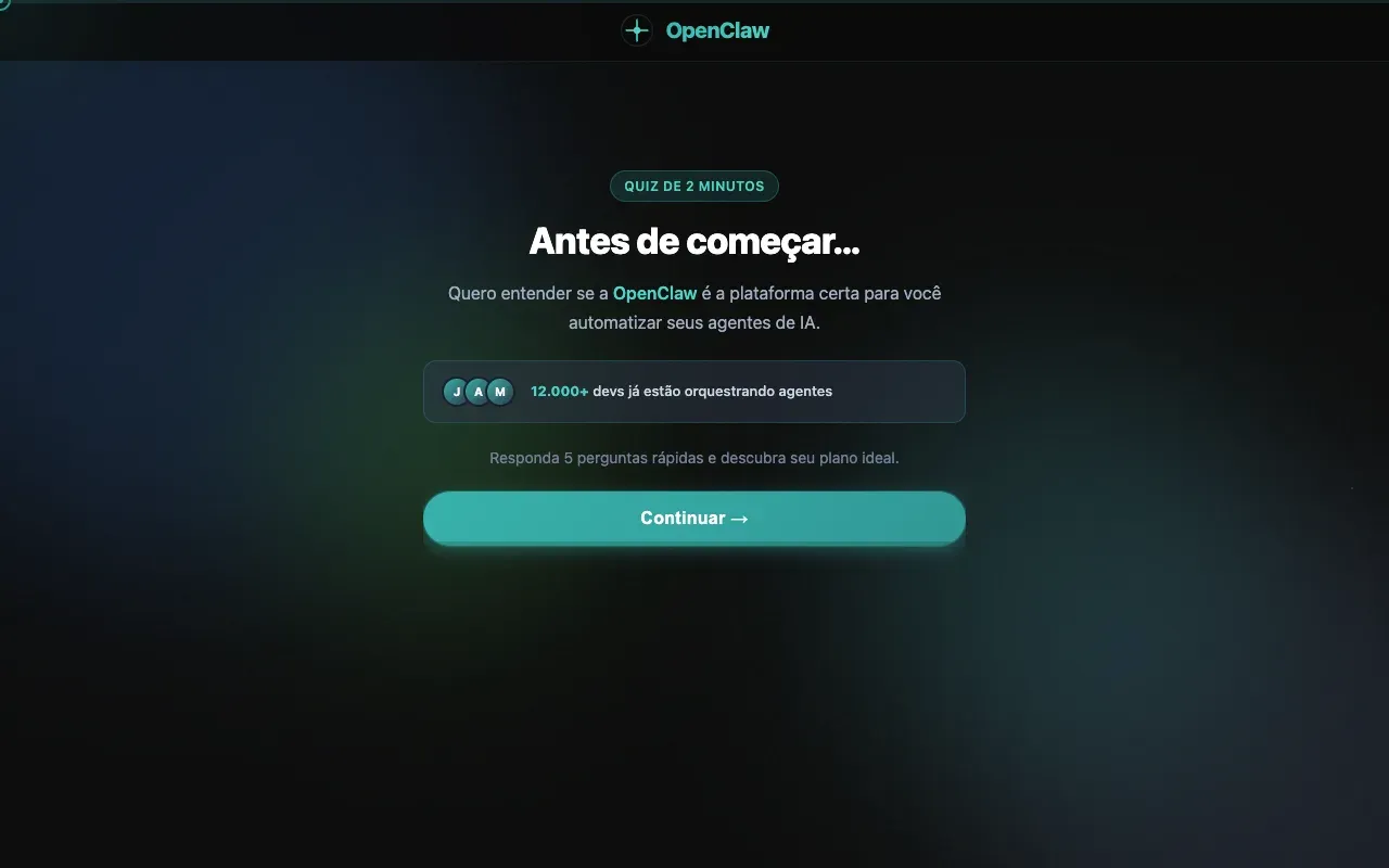 Prévia de Quiz OpenClaw